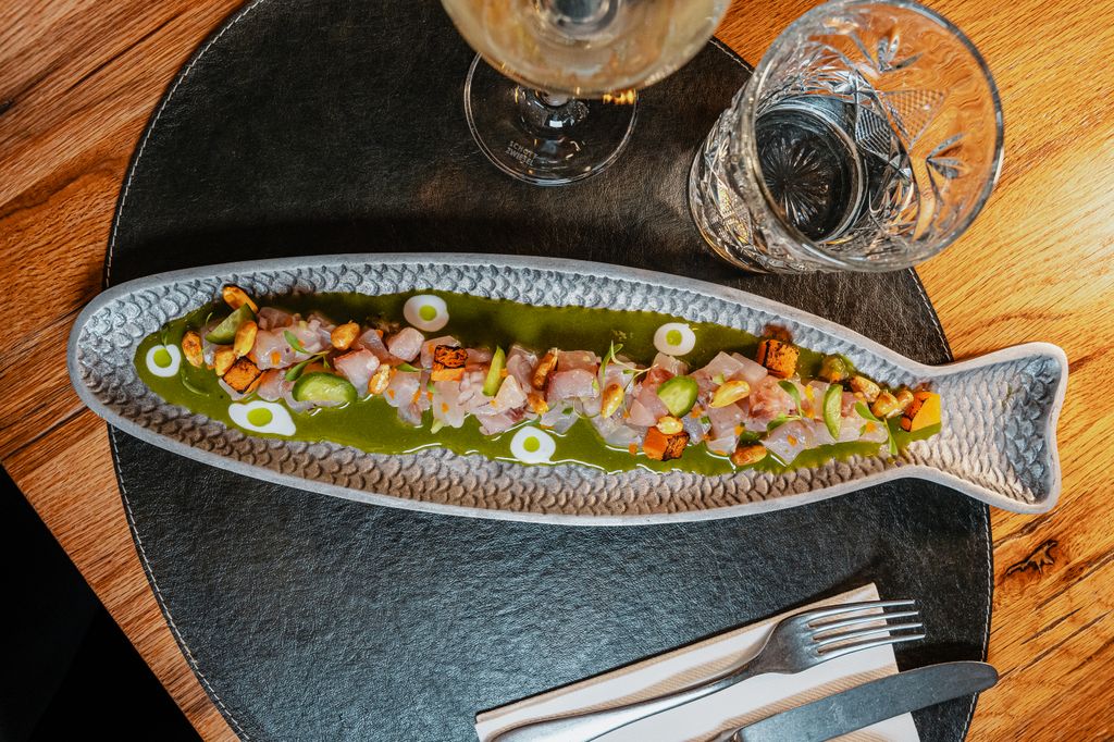 Ceviche de corvina de Papúa Colón
