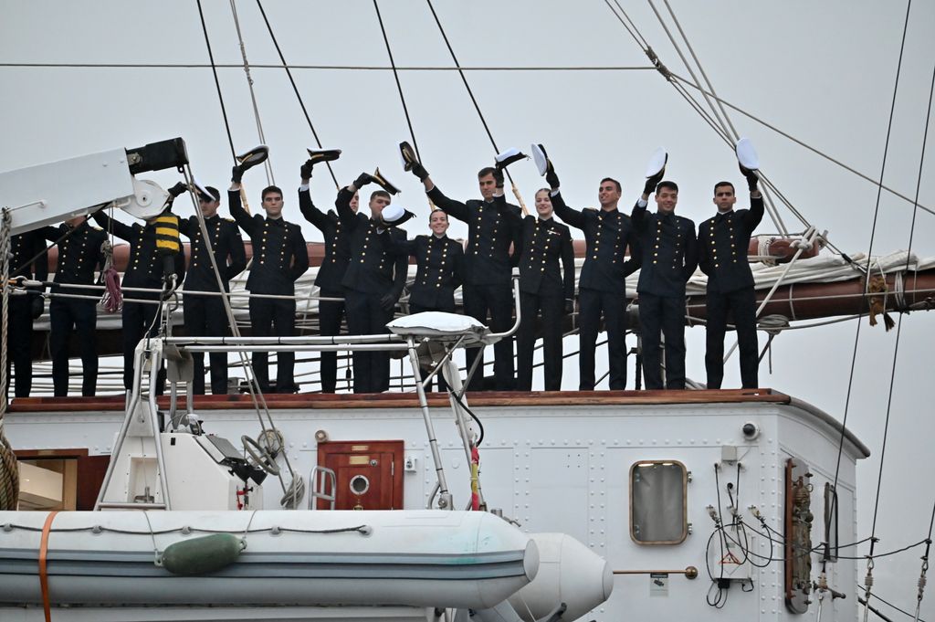 La princesa Leonor llega a Valparaíso (Chile) en Elcano en abril de 2025