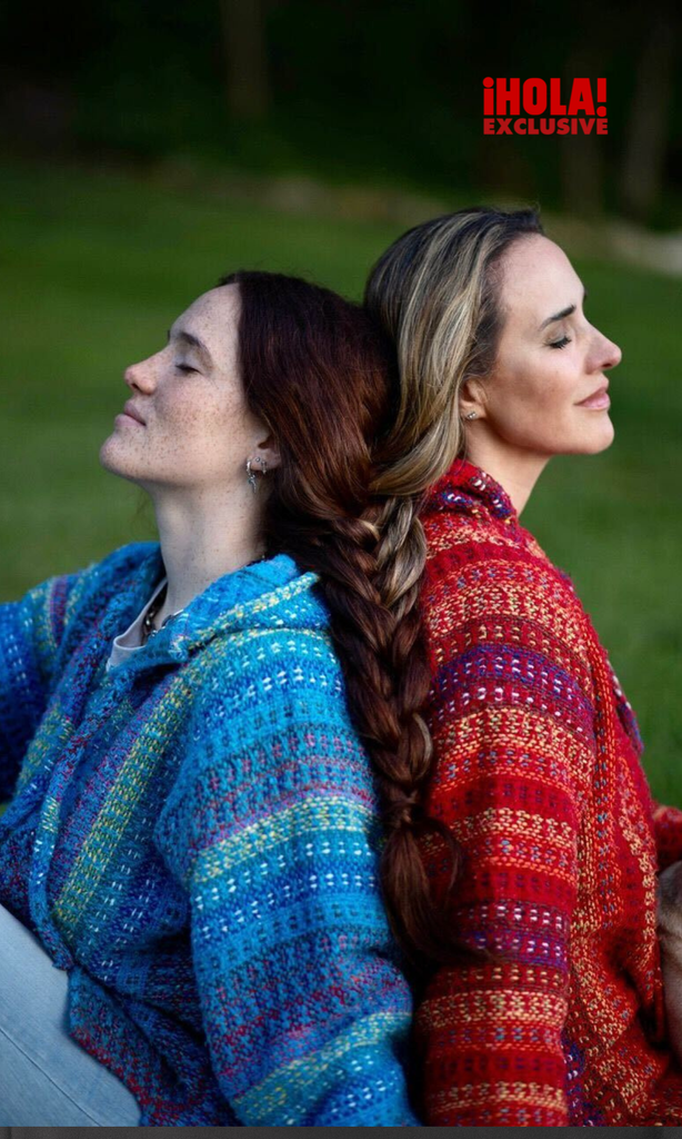 Angélica Castro con su hija Laura.
