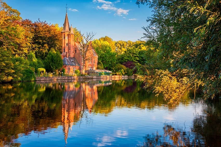 Minnewater o Lago del Amor en Brujas