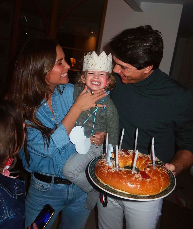 María Pombo en el cumpleaños de su hijo Martín