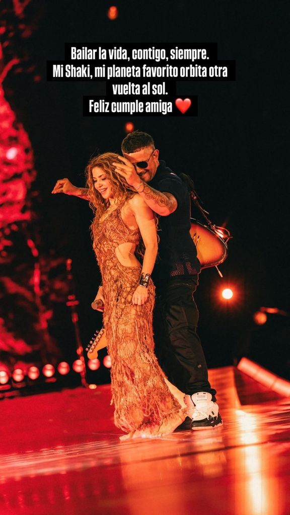 Shakira junto a su gran amigo, Alejandro Sanz