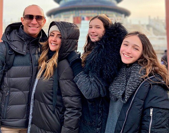 Andreas Legarreta y su familia