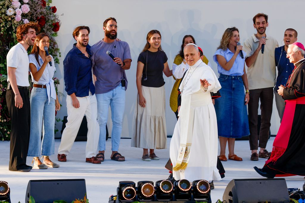 El papa León XIV en la vigilia de los jóvenes