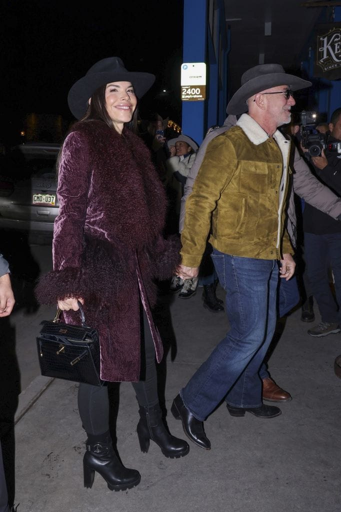 La pareja mostró un estilo western chic en Aspen, Colorado. 