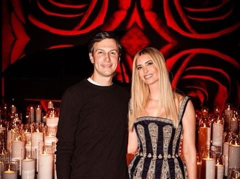 Ivanka Trump celebrando el 45 cumpleaños de su marido Jared Kushner.