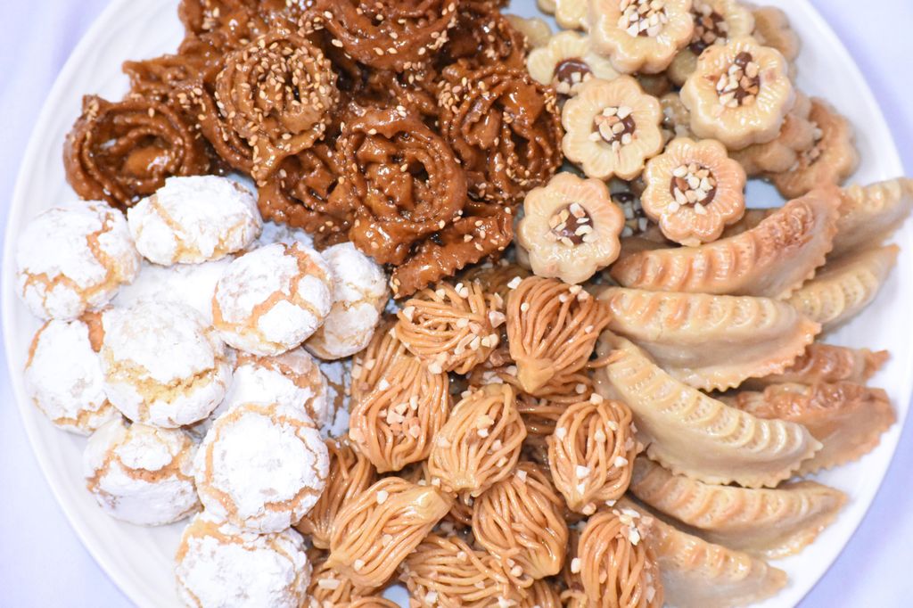 Las pastas marroquíes, elaboradas con ingredientes como almendra, miel o sésamo, son un clásico de la repostería tradicional del país.