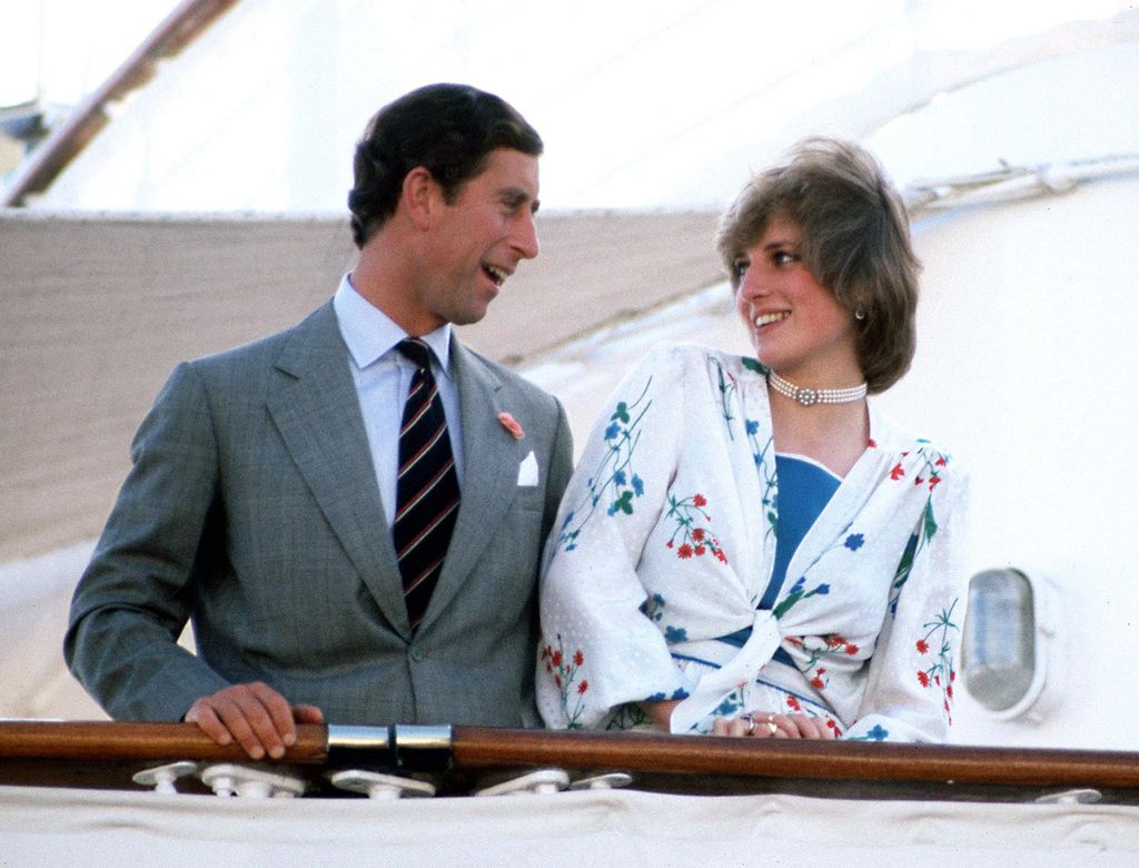 Carlos y Diana, a bordo del Britannia durante su luna de miel
