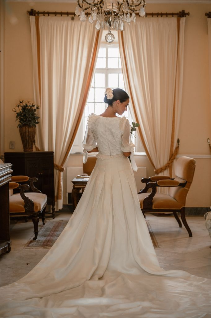 Vestido de novia de su madre