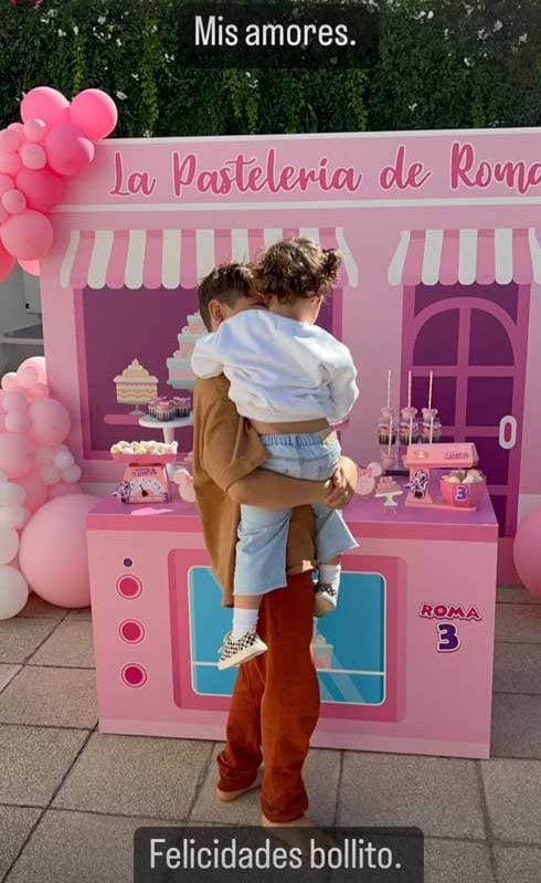Risto Mejide con su hija, que cumple tres añitos