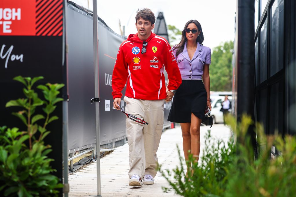Charles y Alexandra Leclerc, juntos hoy tras casarse hace ocho días