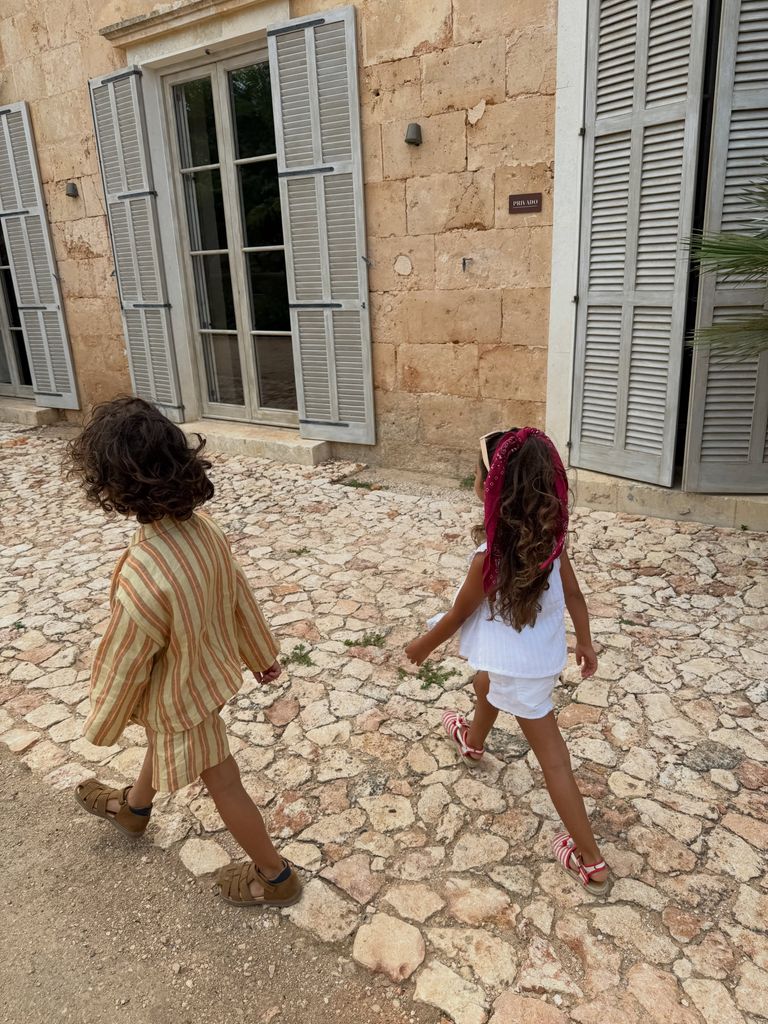 Bianca y su hermano, Matteo, un año mayor que ella