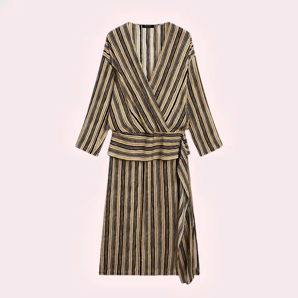 Vestido de rayas de Massimo Dutti