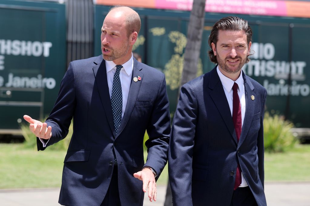 El príncipe Guillermo y Jason Knauf en una de las asambleas en torno al Earthshot Prize el pasado 5 noviembre en Río de Janeiro