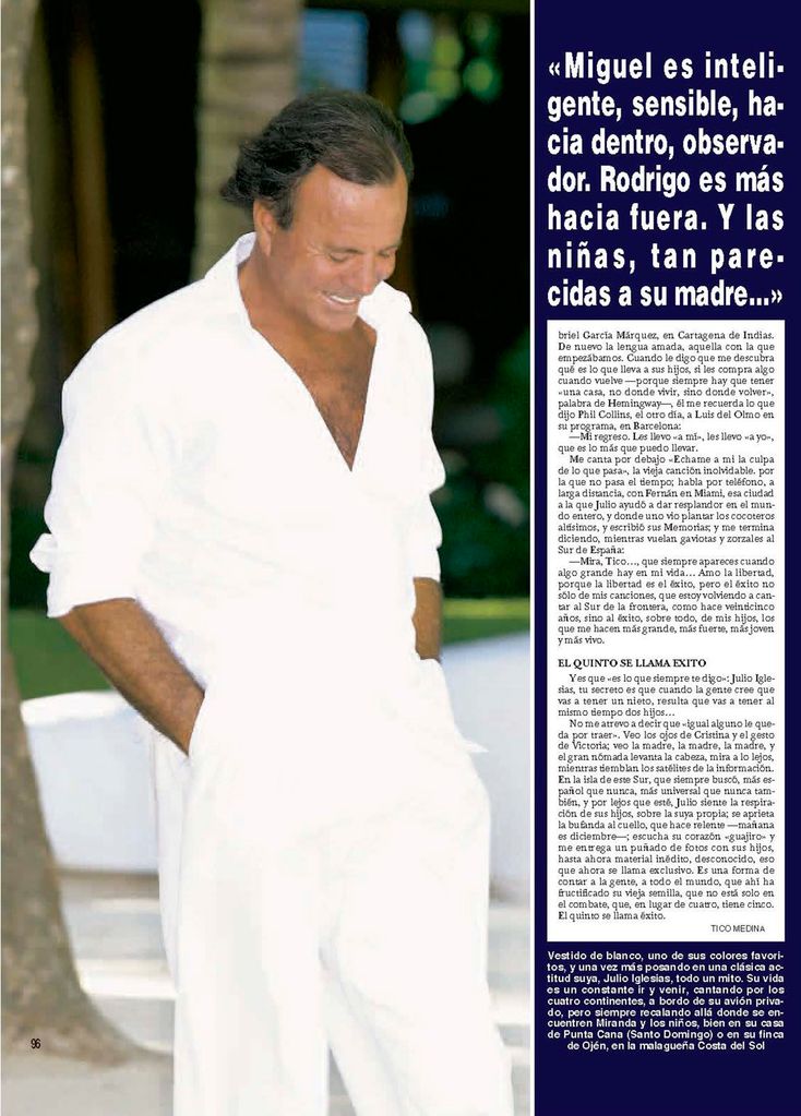 ¡HOLA! 3097. Entrevista a Julio Iglesias por Tico Medina