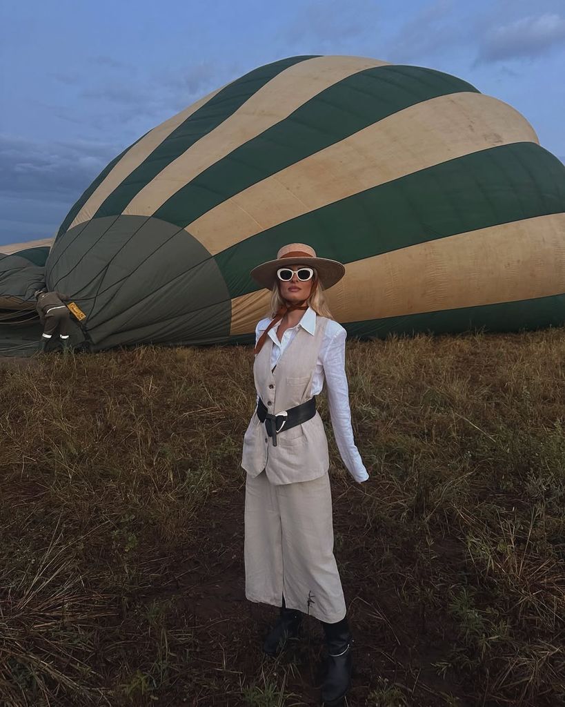Teresa Andres Gonzalvo con total look de lino