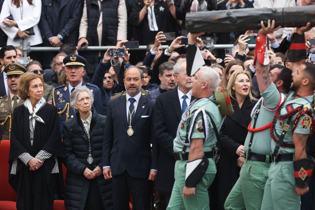 La reina Sofía y la princesa Irene en la Semana Santa de Málaga de 2024