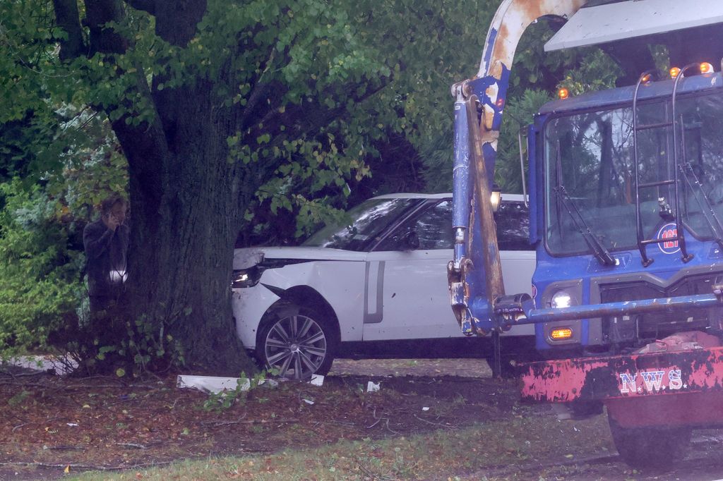Las imágenes más impactantes del accidente de coche de Alec Baldwin en los Hamptons, Nueva York