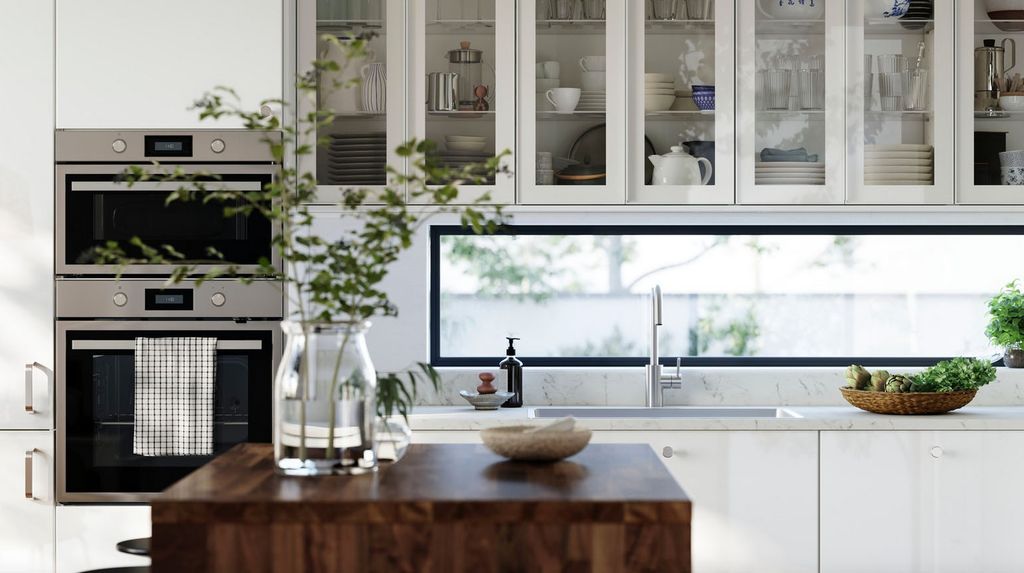Armarios de cocina con cristal