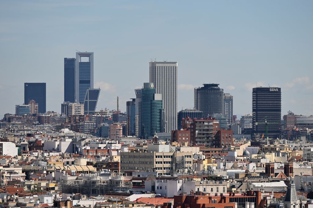 Imagen del skyline de Madrid, con las Cuatro Torres y otros rascacielos