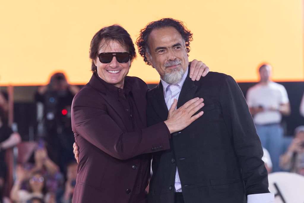 La complicidad de Tom Cruise y Alejandro González Iñárritu en México, presentando 'Digger'.