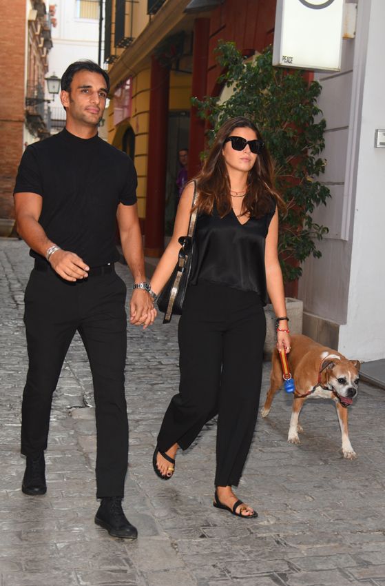 Cayetana Rivera con su novio