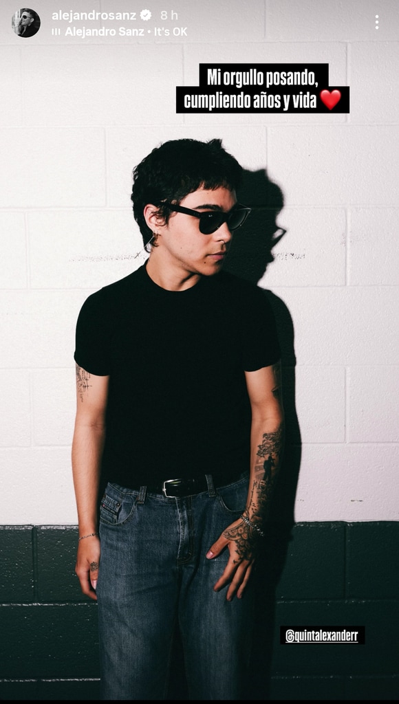 Alexander, hijo de Alejandro Sanz, acaba de cumplir 23 años.