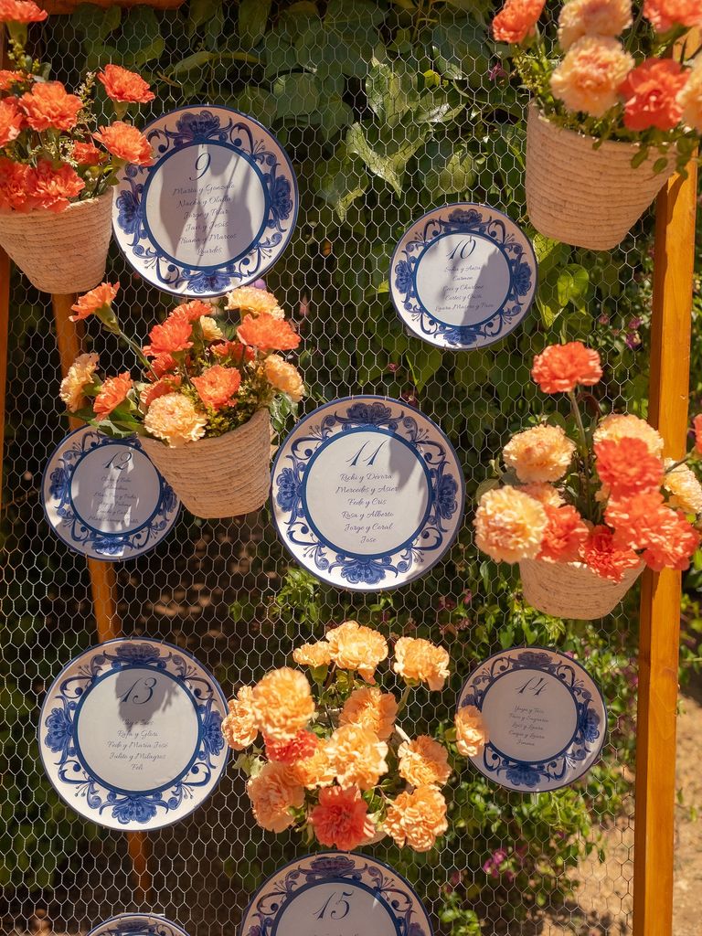 Decoración de bodas con claveles primavera
