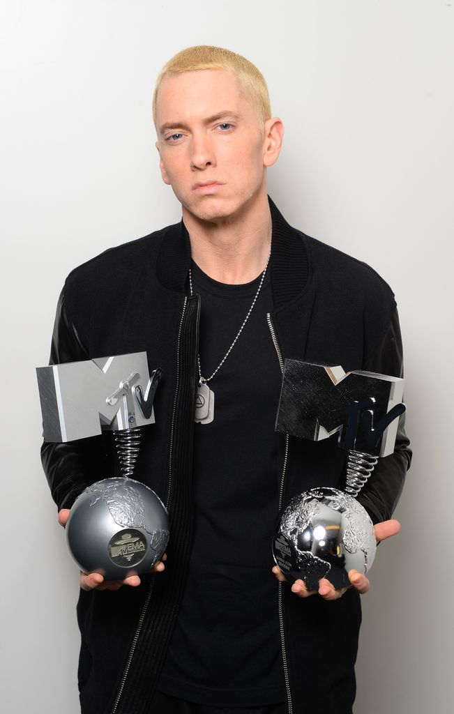 Eminem durante una entrega de premios 