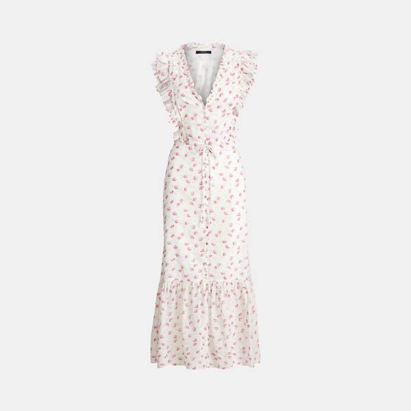vestido romantico ralph lauren