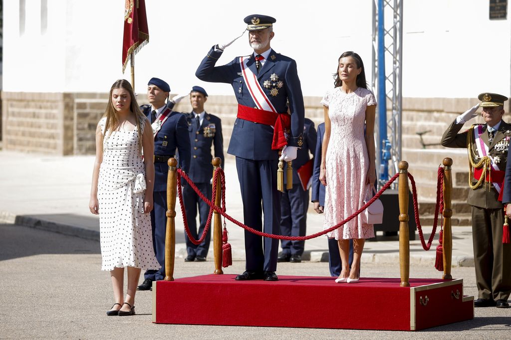 La Familia Real en la graduación de Leonor en el Ejército