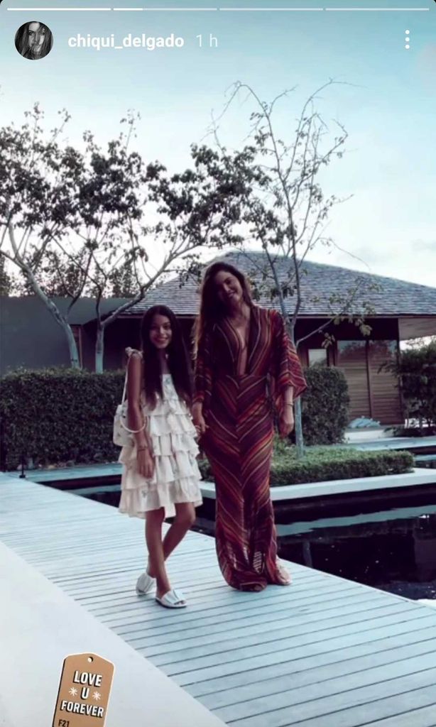 Chiqui Delgado y su hija Carlota