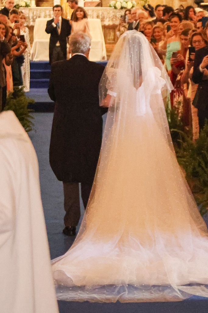 Natalia Santos con vestido de novia de Navascués