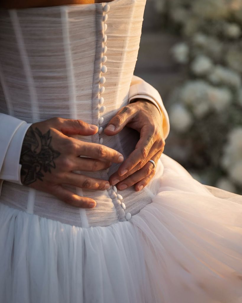 Vestido de novia e Nicoleta Betancur