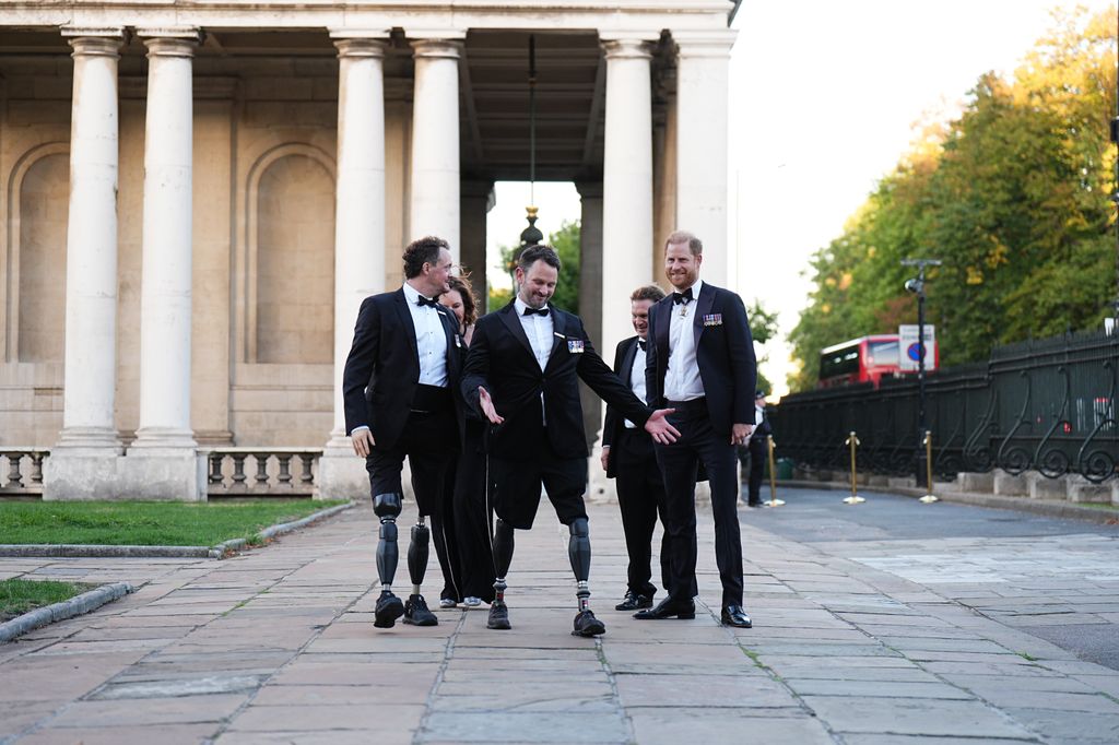 El príncipe Harry en Londres en la gala de los Invictus Spirit