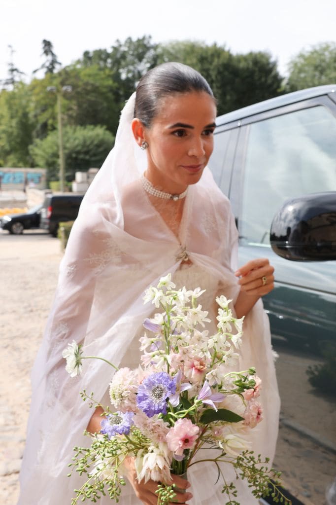 Lucía Entrecanales llega a la ceremonia religiosa