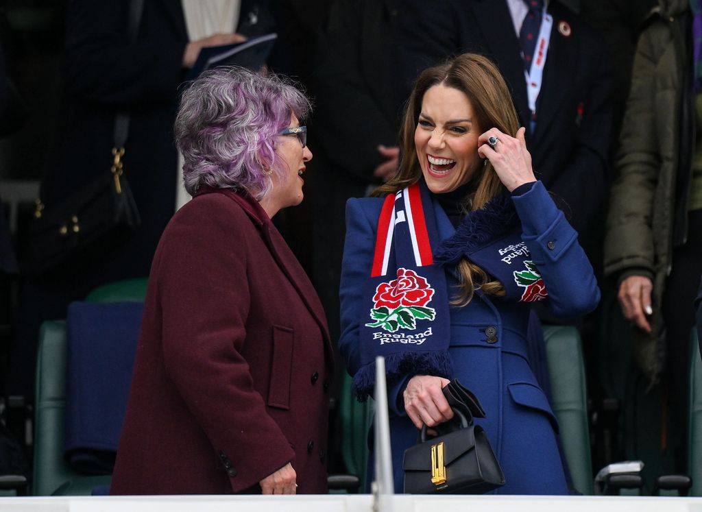 Kate Middleton, princesa de Gales, en el partido de rugby de la Guinness Six Nations 2026 en Londres, 2026.