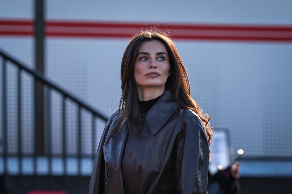 La novia de Carlos Sainz, en el Gran Premio de F-1