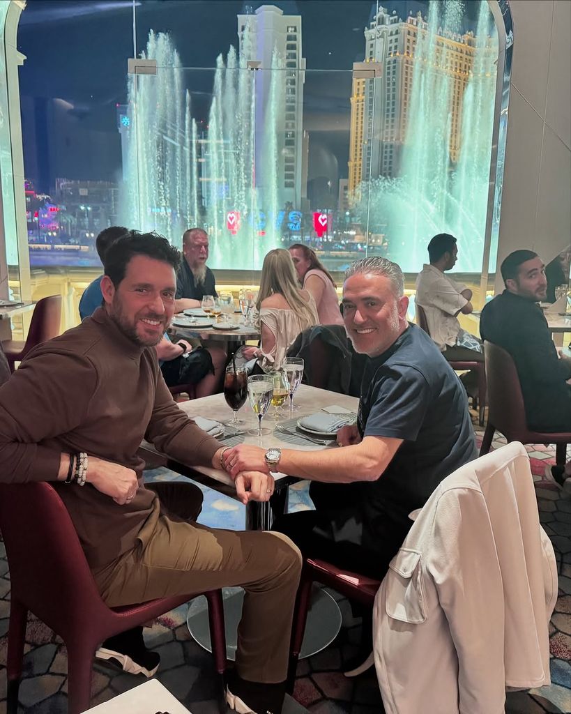 Kiko Hernández con su pareja Fran Antón en Las Vegas