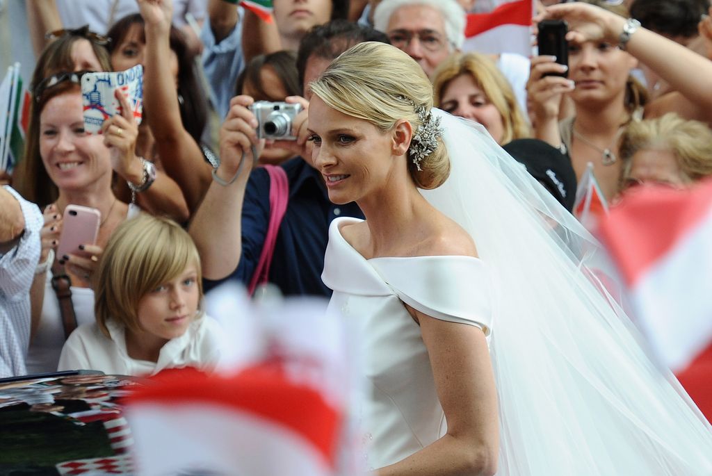 Peinados de novia de las royals Charlene de Mónaco