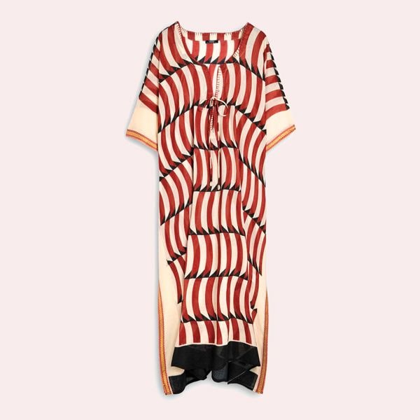 Caftán de mujer 100% algodón largo con estampados