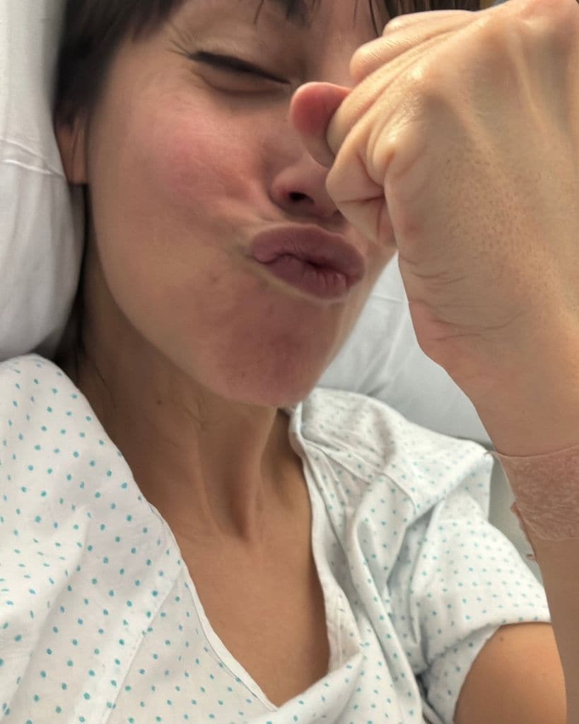 Almudena Cid tras su operación de cadera