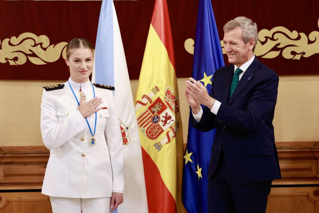 La princesa Leonor recibe la medalla de oro de Galicia 