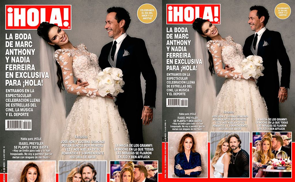 Marc Anthony y Nadia Ferreira