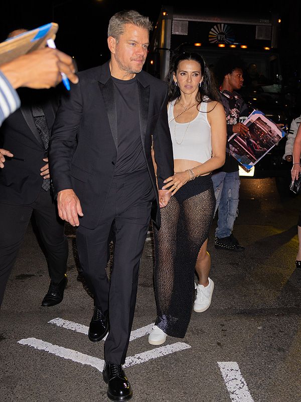 Matt Damon y Luciana Bozán Barroso
