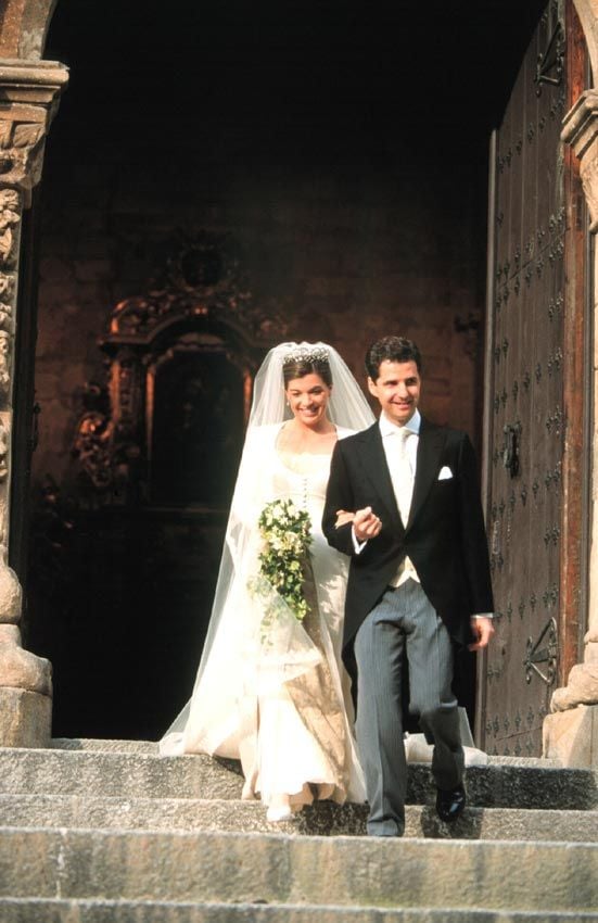Xandra Falcó y Jaime Carvajal Hoyos el día de su boda