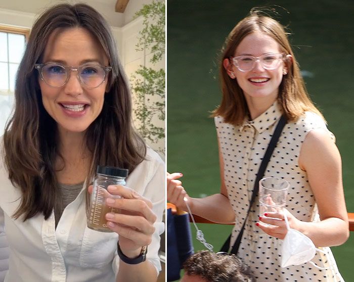 Jennifer Garner y su hija Violet con las mismas gafas