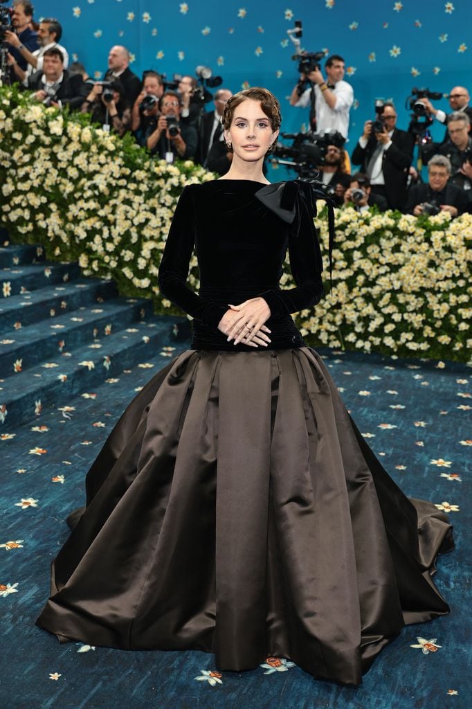 NEW YORK, NEW YORK - MAY 05: Lana Del Rey attends the 2025 Met Gala Celebrating "Superfine: Tailoring Black Style" at Metropolitan Museum of Art on May 05, 2025 in New York City. (Photo by Dimitrios Kambouris/Getty Images for The Met Museum/Vogue)