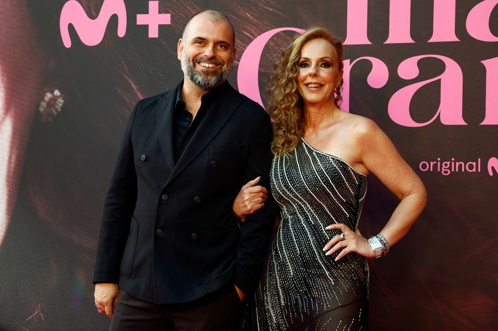 Rocío Carrasco con Alexis Morante, director de la serie documental