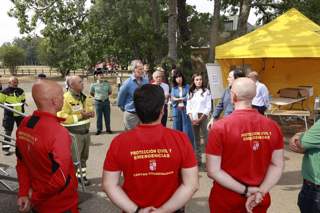 Los reyes en Zamora tras los incendios forestales del verano de 2025
